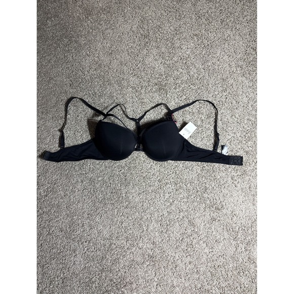 Frederick's of Hollywood Other - Fredericks of Hollywood Becca Push Up Bra Black Strappy Racerback 36B X212-1796